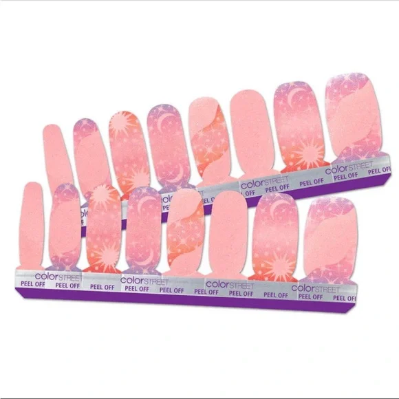 *Retired* Color Street: Star-Crossed | Sun Moon Pink Orange Blue Celestial - Picture 12 of 12